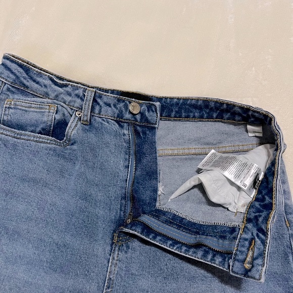 vero moda zoe super high waist mom denim jeans - Picture 8 of 14